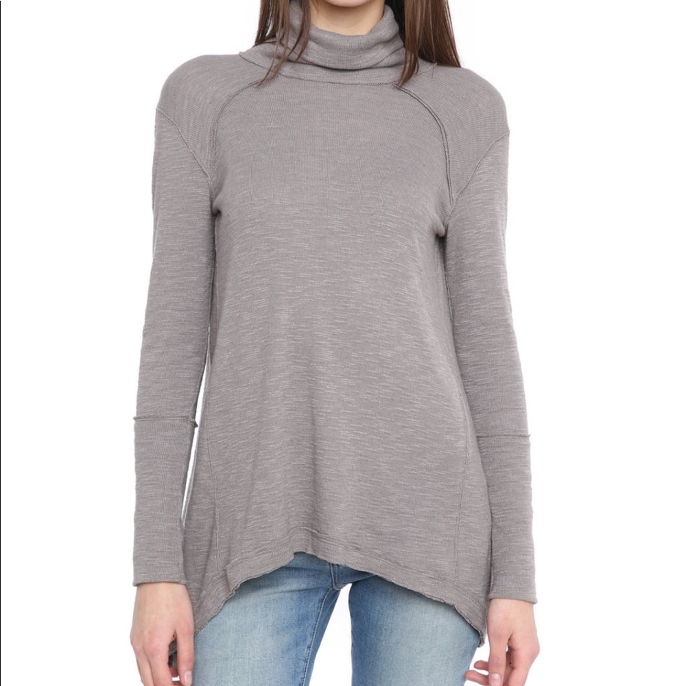 Free People Slit Back Turtleneck